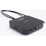 i-tec USB-C Dual HDMI Docking Station with Power Delivery 100 W + Universal Charger 100W