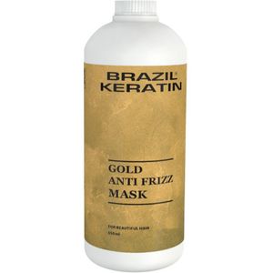 Brazil Keratin Gold Anti Frizz Mask Keratine Herstellende Masker voor Beschadigd Haar 550 ml