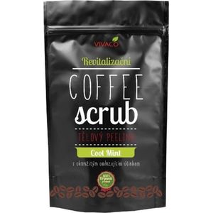 Coffee Scrub met Cool Mint (100% organisch)  - 200g - ""Gratis Scrub-lepel t.w.v. €2,95 "" -  Stimuleert bloedsomloop en helpt het voorkomen van striae en cellulitis te verminderen en bij huidaandoeningen zoals o.a. acné, psoriasis.