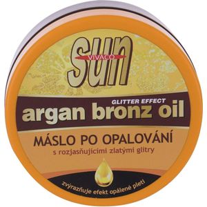 Sun Argan Brons Oil - After-Sun Boter met Brightening Gold Glitter 200ml