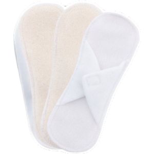 Bamboolik - Wasbare Inlegkruisjes - Wit - Biologisch Katoen - 3 Stuks