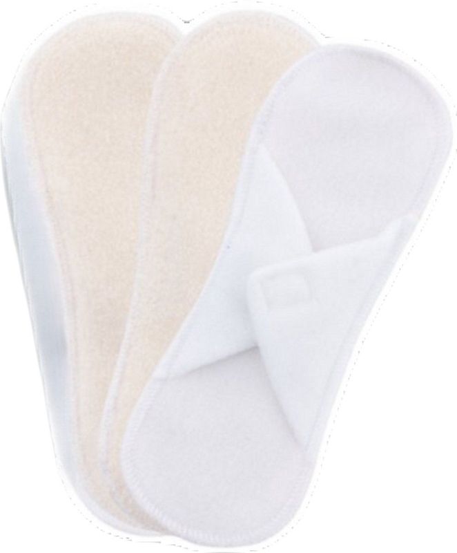 Bamboolik - Wasbare Inlegkruisjes - Wit - Biologisch Katoen - 3 Stuks