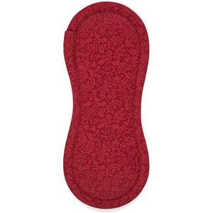 Bamboolik bio satijn katoen wasbare inlegkruisjes met drukknoopjes - 1 stuk - rood