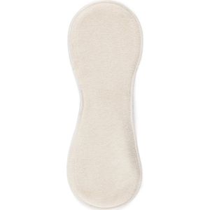 Bamboolik - Wasbaar Maandverband - Wit - Nacht/Kraamverband - Biologisch Katoen - 30 cm x 7,5 cm - 3 Stuks