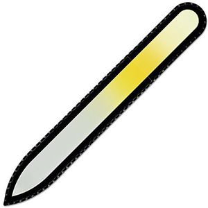 Mont Bleu glazen nagelvijl in een fluwelen zakje, regenboogkleuren, echt getemperd Tsjechisch glas – levenslange garantie – handgemaakt in Tsjechië – beste nagelvijlen voor natuurlijke nagels