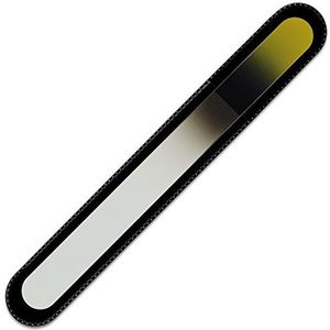 Mont Bleu groot glazen nagelvijl in een fluwelen zakje, regenboogkleuren, echt getemperd Tsjechisch glas – levenslange garantie – handgemaakt in Tsjechië – beste nagelvijlen voor natuurlijke nagels