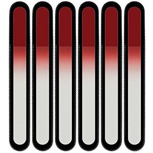 Mont Bleu groot glazen nagelvijl in een fluwelen zakje, echt getemperd Tsjechisch glas – levenslange garantie – handgemaakt in Tsjechië – beste nagelvijlen voor natuurlijke nagels