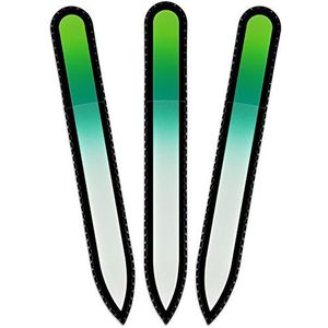 Mont Bleu glazen nagelvijl in een fluwelen zakje, regenboogkleuren, echt getemperd Tsjechisch glas – levenslange garantie – handgemaakt in Tsjechië – beste nagelvijlen voor natuurlijke nagels