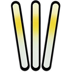 Mont Bleu groot glazen nagelvijl in een fluwelen zakje, regenboogkleuren, echt getemperd Tsjechisch glas – levenslange garantie – handgemaakt in Tsjechië – beste nagelvijlen voor natuurlijke nagels