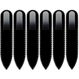 Mont Bleu klein glazen nagelvijl in een fluwelen zakje, regenboogkleuren, echt getemperd Tsjechisch glas – levenslange garantie – handgemaakt in Tsjechië – beste nagelvijlen voor natuurlijke nagels