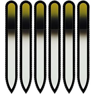 Mont Bleu glazen nagelvijl in een fluwelen zakje, regenboogkleuren, echt getemperd Tsjechisch glas – levenslange garantie – handgemaakt in Tsjechië – beste nagelvijlen voor natuurlijke nagels