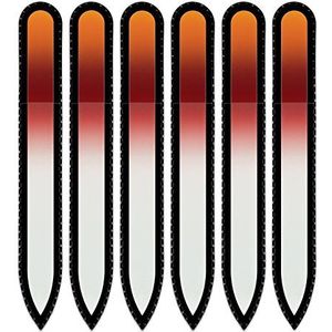 Mont Bleu glazen nagelvijl in een fluwelen zakje, regenboogkleuren, echt getemperd Tsjechisch glas – levenslange garantie – handgemaakt in Tsjechië – beste nagelvijlen voor natuurlijke nagels