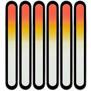 Mont Bleu groot glazen nagelvijl in een fluwelen zakje, regenboogkleuren, echt getemperd Tsjechisch glas – levenslange garantie – handgemaakt in Tsjechië – beste nagelvijlen voor natuurlijke nagels