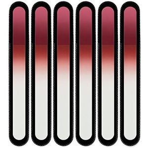 Mont Bleu groot glazen nagelvijl in een fluwelen zakje, regenboogkleuren, echt getemperd Tsjechisch glas – levenslange garantie – handgemaakt in Tsjechië – beste nagelvijlen voor natuurlijke nagels