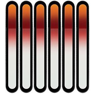 Mont Bleu groot glazen nagelvijl in een fluwelen zakje, regenboogkleuren, echt getemperd Tsjechisch glas – levenslange garantie – handgemaakt in Tsjechië – beste nagelvijlen voor natuurlijke nagels