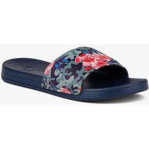 Damesslippers coqui sana navy camo rozen 36