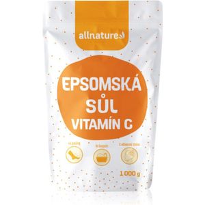 Allnature Epsom salt Vitamin C Badzout 1000 g