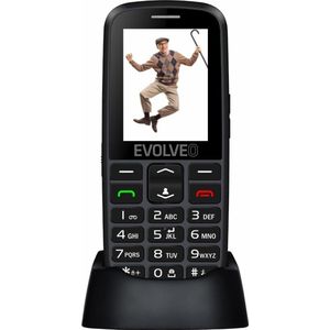 Evolveo EasyPhone EG (2.4") Zwarte Seniorentelefoon (2.40"), Sleutel mobiele telefoon, Zwart