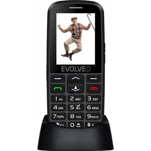 Evolveo EasyPhone EG (2.4&quot;) Zwarte Seniorentelefoon (2.40"", 32000 MB, 2G), Sleutel mobiele telefoon, Zwart