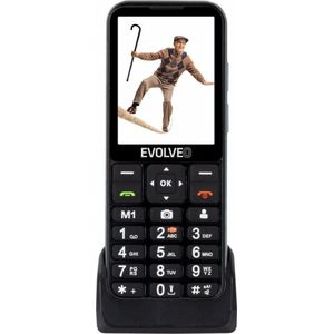 Evolveo EasyPhone LT, mobilní telefon pro seniory s nabíjecím stojánkem (černá barva) (2.80", 2 Mpx), Sleutel mobiele telefoon, Zwart