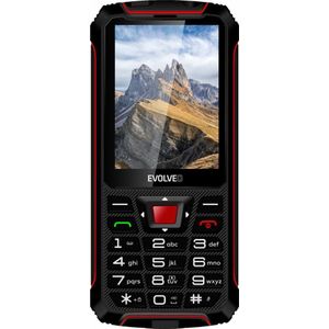 Evolveo StrongPhone W4, vodot??sn?? odoln?? Dual SIM-telefoon,??erno-??erven?? (2.80", 2 Mpx), Sleutel mobiele telefoon, Zwart