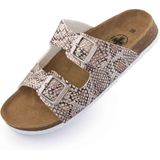 Women's slippers mediline arco snake silver