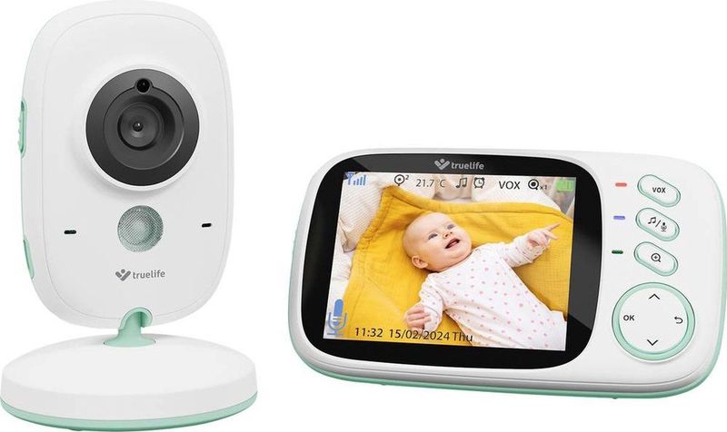 TrueLife - NannyCam H32 Pro - Videobabyfoon - Digitaal - 2.4 GHz
