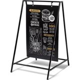 Showdown Displays Einzelrahmen Showdown Kreidetafel Kundenstopper Swing - 50x70cm - Schwarz, (1 St)