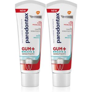 Parodontax - Gum And Sens Whitening - Tandpasta - 2x75 ml