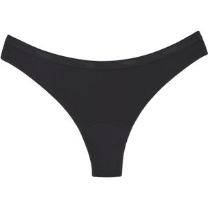 Snuggs Period Underwear Brazilian: Light Flow Black textiel menstruatie-ondergoed voor lichte menstruatie maat M Black 1 st