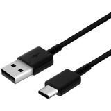 USB-A naar USB-C Kabel 0.8 Meter Zwart