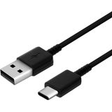 USB-A naar USB-C Kabel 0.8 Meter Zwart