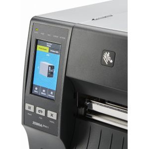Zebra ZT411, Direct thermisch / Thermische overdracht, POS-printer, 203 x 203 DPI, 2,4 ips, 0,058 - 0,25 (203 dpi), Labelprinter, Grijs, Zwart