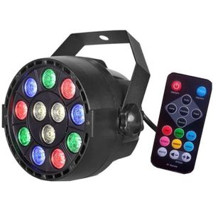 LED Disco schijnwerper LED/12W/230V multicolor + afstandsbediening