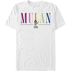 Disney Mulan - Mulan Title Unisex Crew neck T-Shirt White L