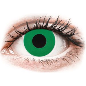 CRAZY LENS - Emerald Green - met sterkte (2 gekleurde daglenzen)