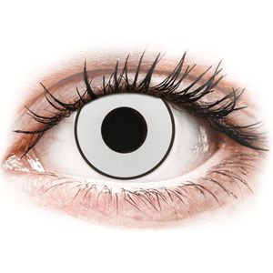 CRAZY LENS - White Black - zonder sterkte (2 gekleurde daglenzen)