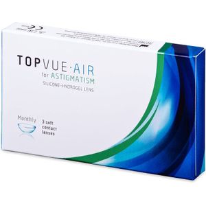 TopVue Air for Astigmatism (3 lenzen) Sterkte: -0.25, BC: 8.60, DIA: 14.20, cilinder: -0.75, as: 120°