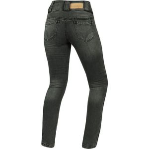 Trilobite Motorradhose Jeggins Bella Damen Skinny-Fit Grau-W32-L32