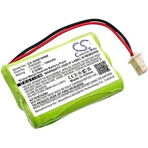 TECHTEK batterijen compatibel met [Alecto] DVM-75, DVM-75-00 vervangt P002095