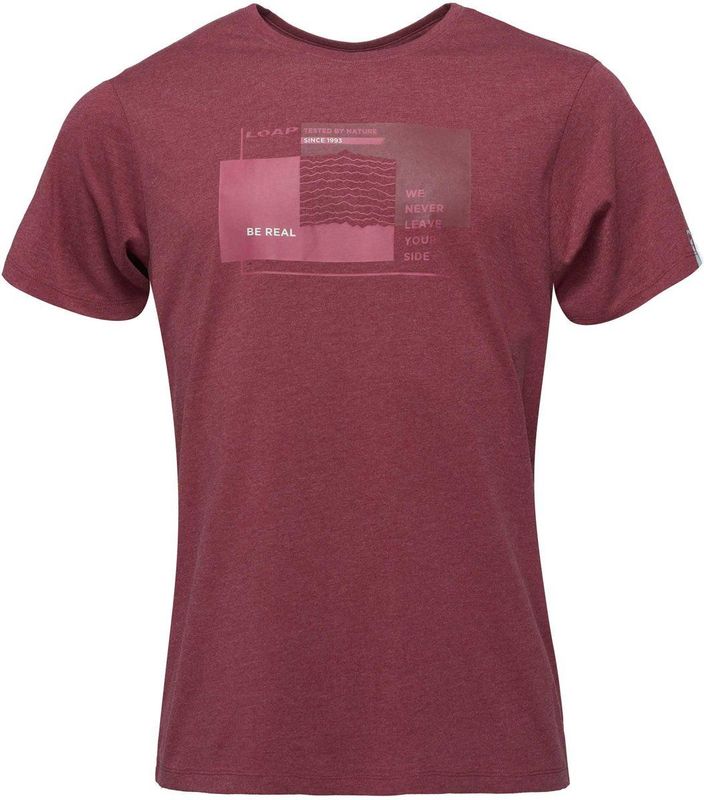 Heren t -shirt loap bohem Rood L - Katoen & Casual Fit