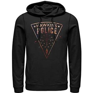 Stranger Things Hawkins Police Rats Hoodie, uniseks, zwart, S, SCHWARZ