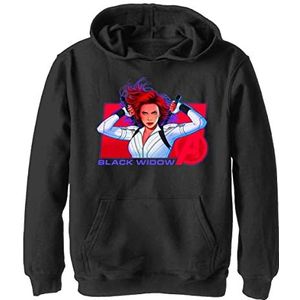 Marvel Boys Black Widow: Film Ready Widow Capuchonsweater, Zwart, S, Zwart, S, Zwart, S, zwart, S