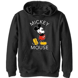 Disney Mickey Classic - Mickey Classic YTH Hoodie - Zwart - 5/6, Zwart, S, zwart.