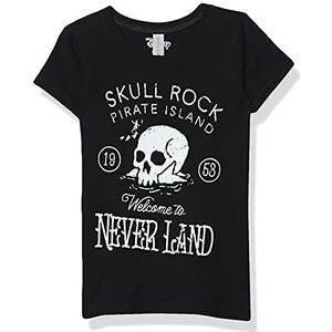 Disney T-shirt voor meisjes, Welcome To Skullrock, zwart, S