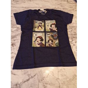 T-Shirt - Disney - Fruit of the Loom - Sneeuwwitje - Navy8