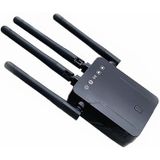 M-95B 300M Repeater Wifi Booster Wireless Signal Expansion Amplifier (Black - EU-plug)