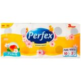 Perfex Peach Toiletpapier 80 Rollen: Luxe 3-Laags Zachtheid & Frisse Geur