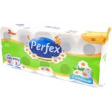 Perfex Chamomile Toiletpapier 80 Rollen: Luxe 3-Laags Zachtheid & Frisse Geur