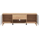 INOSIGN Lowboard »Bretagna TV-Lowboard, TV-Schrank, TV-Ständer, Breite 150 cm«, Kommode mit Schublade, Holzgriffen, TV-Möbel, in Artisan Eiche